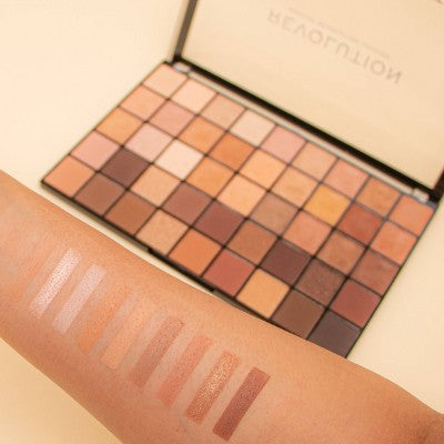 Makeup Revolution Maxi Reloaded  Eyeshadow Palette Ultimate Nudes 0.27oz - Imperfect Container