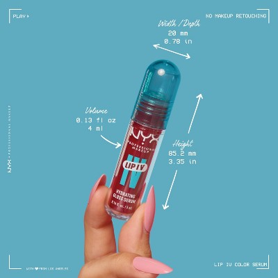 NYX Professional Makeup Lip IV Hydrating Lip Gloss Stain Set Wet 0.16 fl oz - New