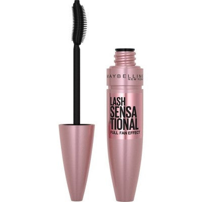 Maybelline Lash Waterproof Sensational Lengthening Mascara Blackest Black 0.32 fl oz - New