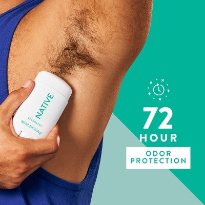Native Solid Deodorant for Men & Women Palm Leaf & Agave  Aluminum Free 2.65oz - New