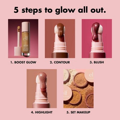 e.l.f. Halo Glow Liquid Filter Highlighter 0.5 Fair 1.06 fl oz - New