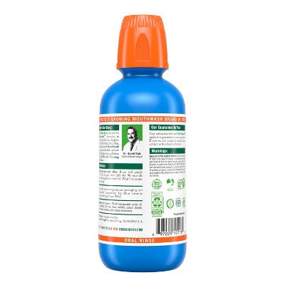 TheraBreath Fresh Breath Mouthwash Alcohol Free Icy Mint 16 fl oz - New