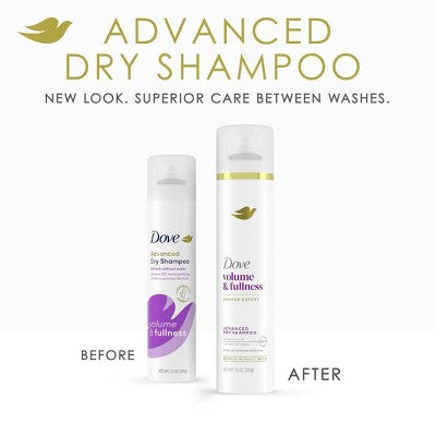 Dove Beauty Refresh + Care Volume & Fullness Dry Shampoo 7.3oz - Imperfect Container