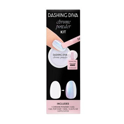 Dashing Diva Chrome Powder Kit Emerald Pearl 3ct - New