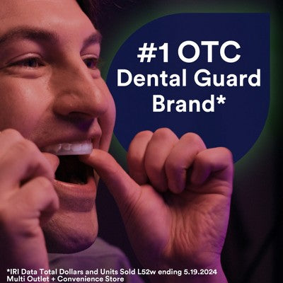 DenTek Comfort-Fit Dental Guard for Nighttime Teeth Grinding 2ct with Storage Case - Imperfect Box