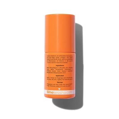 Timeless Skin Care 10% Vitamin C + E Ferulic Acid Face Serum 1 fl oz - New