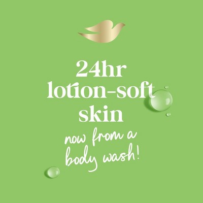 Dove Beauty Refresh Body Wash Pump Cucumber & Green Tea 24hr Lotion-Soft Skin 30.6 fl oz - Imperfect Container
