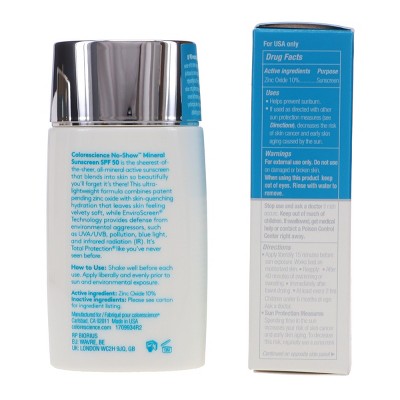 Colorescience Sunforgettable Total Protection No-Show Mineral SPF 50 1.7 oz - New