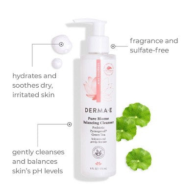 derma e Pure Biome Face Cleanser 6 fl oz - New