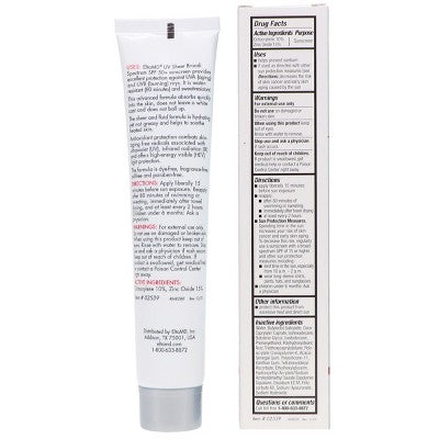 EltaMD UV Sheer Broad-Spectrum SPF 50+ Face and Body Sunscreen 3 oz - Imperfect Box