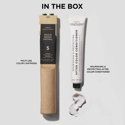L'Oreal Paris Colorsonic Permanent Hair Color Cartridge Light Blonde Natural 9 - Imperfect Box
