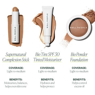 Well People Supernatural Complexion Stick Foundation + Concealer 26 Medium Warm 0.28oz - New