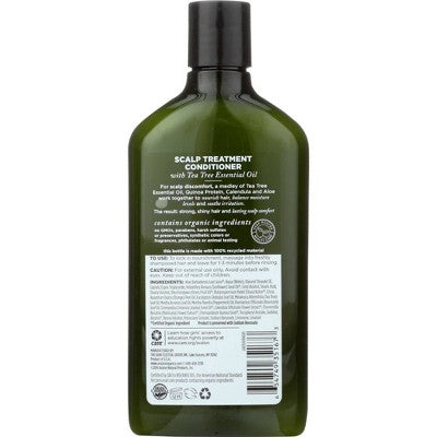 Avalon Organics Scalp Treatment Tea Tree Conditioner 11 oz - Imperfect Container