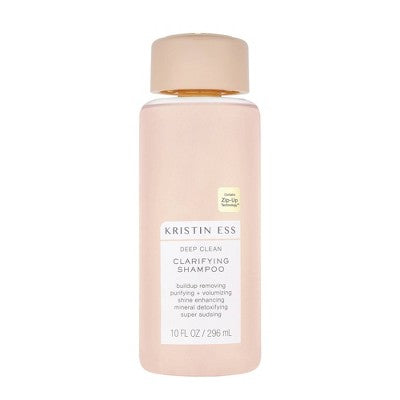 Kristin Ess Deep Clean Clarifying Shampoo for Build Up, Dirt + Oil, Cleanse + Detox Oily Hair 10 fl oz - Imperfect Container
