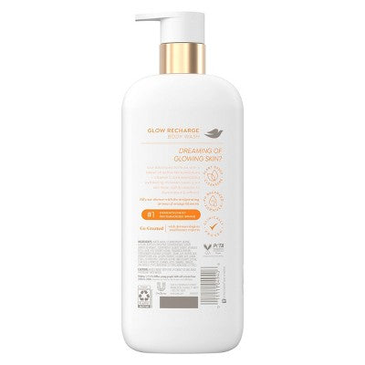 Dove Beauty Serum Body Wash for Women with 3% Brightening Serum + Vitamin C Glow Recharge  18.5 fl oz - Imperfect Container