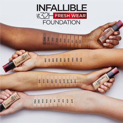 L'Oreal Paris Infallible 32HR Foundation SPF 25 415 Rose Ivory 1 fl oz - New
