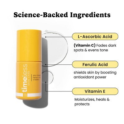 Timeless Skin Care Vitamin C and E Ferulic Acid Serum 1 fl oz - Imperfect Box