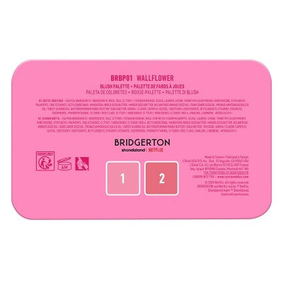 NYX Professional Makeup Bridgerton Royal Blush Buttermelt Blush Palette Wallflower 1 kit - Imperfect Container