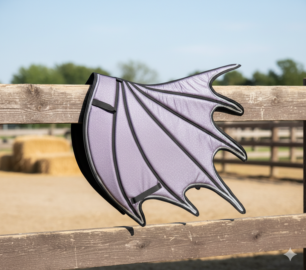 Custom Dragon Saddle Pad Set with Ear Bonnet & Boots