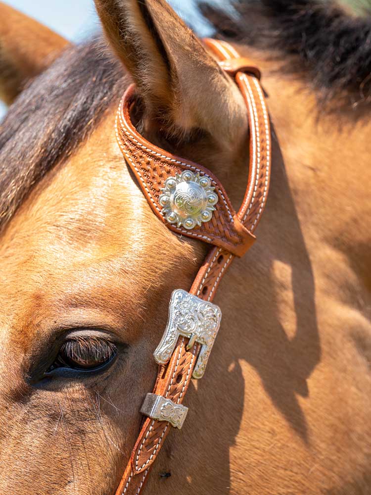 Millsboro One Ear Natural Chestnut Headstall