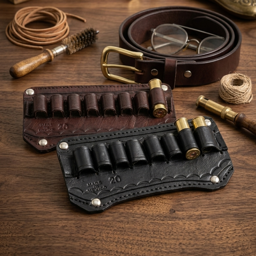 Shotgun Shell Holder | Cartridge Belt Attachment | 20 Gauge