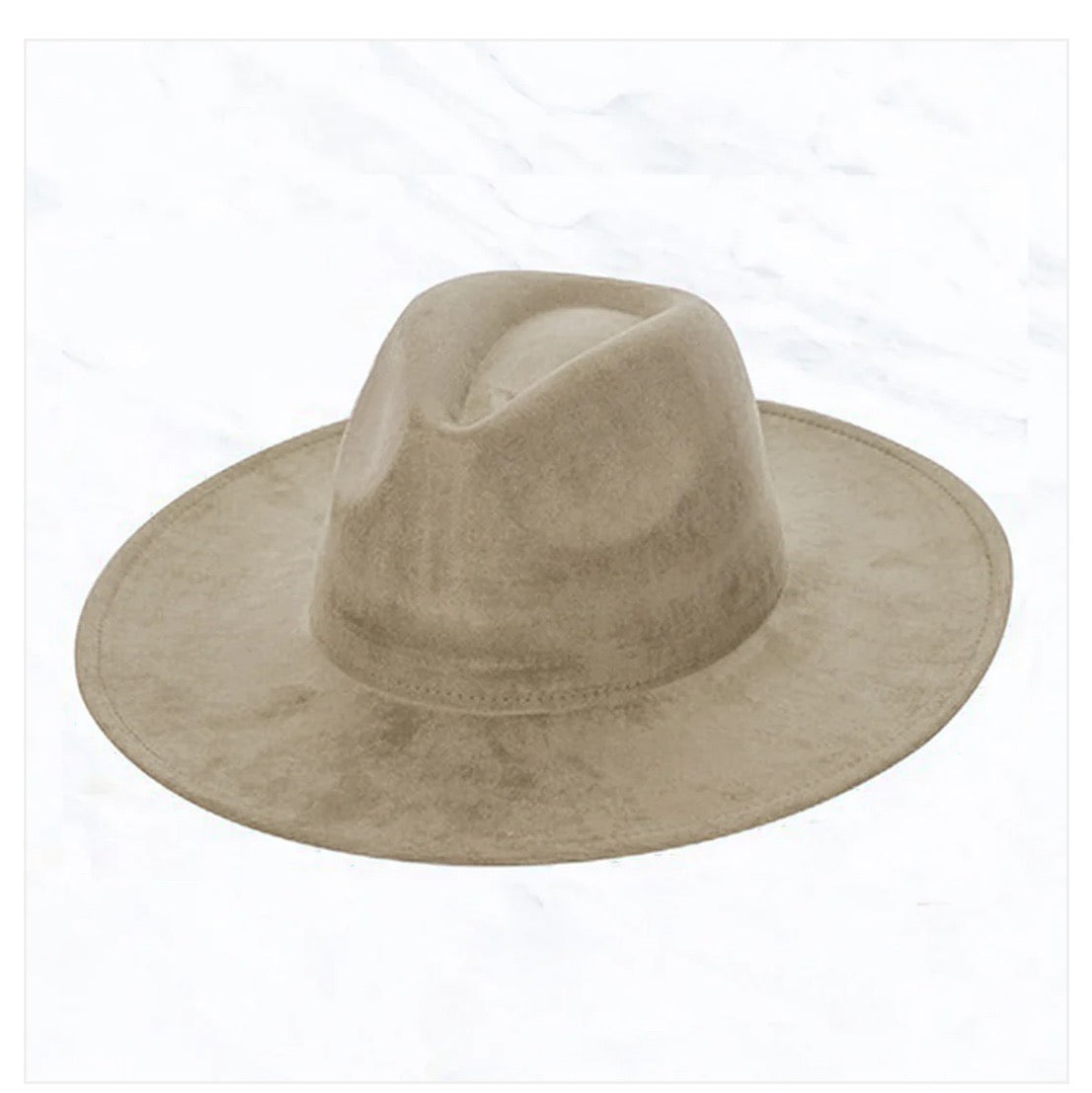 Brown Leather Hat Band w/ Turquoise Slab + Choice of Boho Hat
