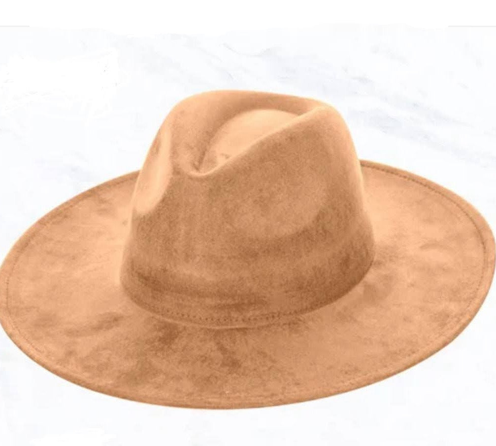 Wide Leather Hair Hide Tan Hat Band w/ Turq 954a
