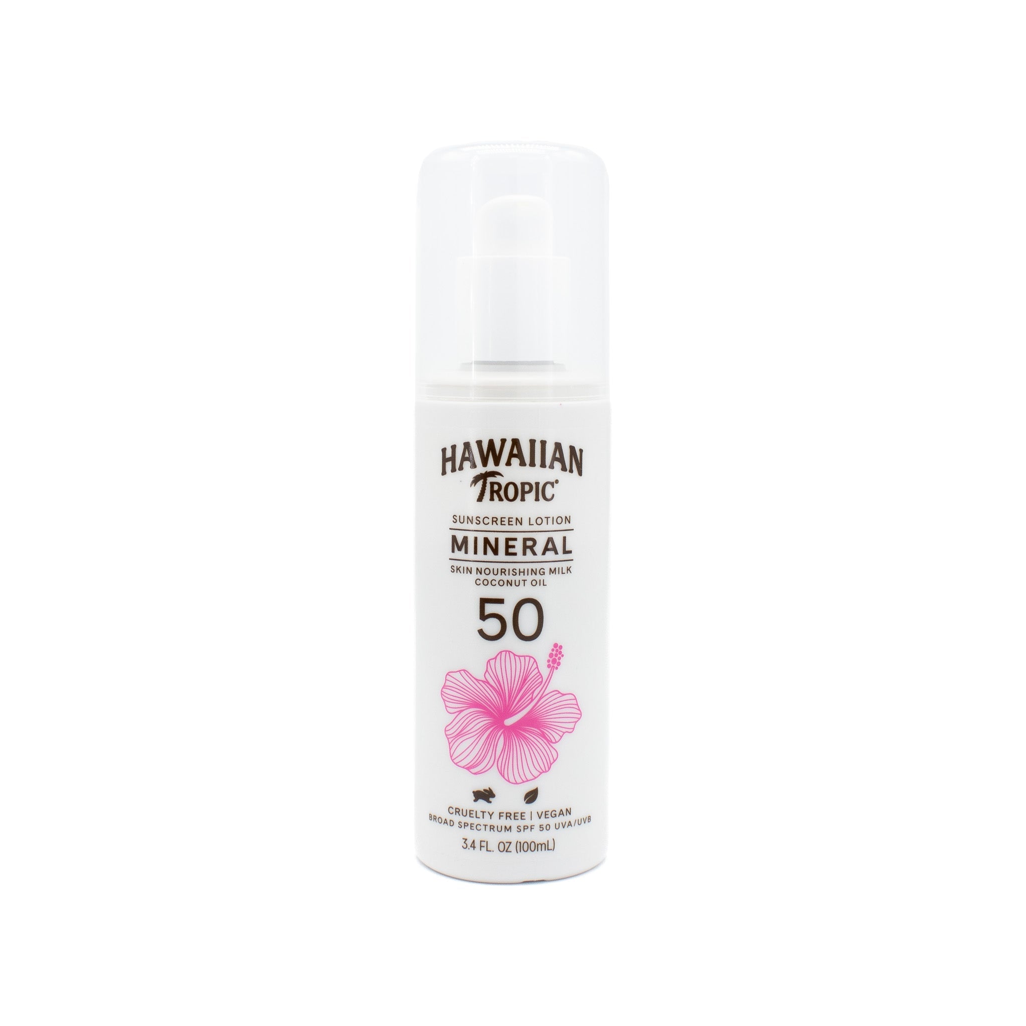Hawaiian Tropic Mineral Sun Milk Body Lotion SPF50 3.4oz - New