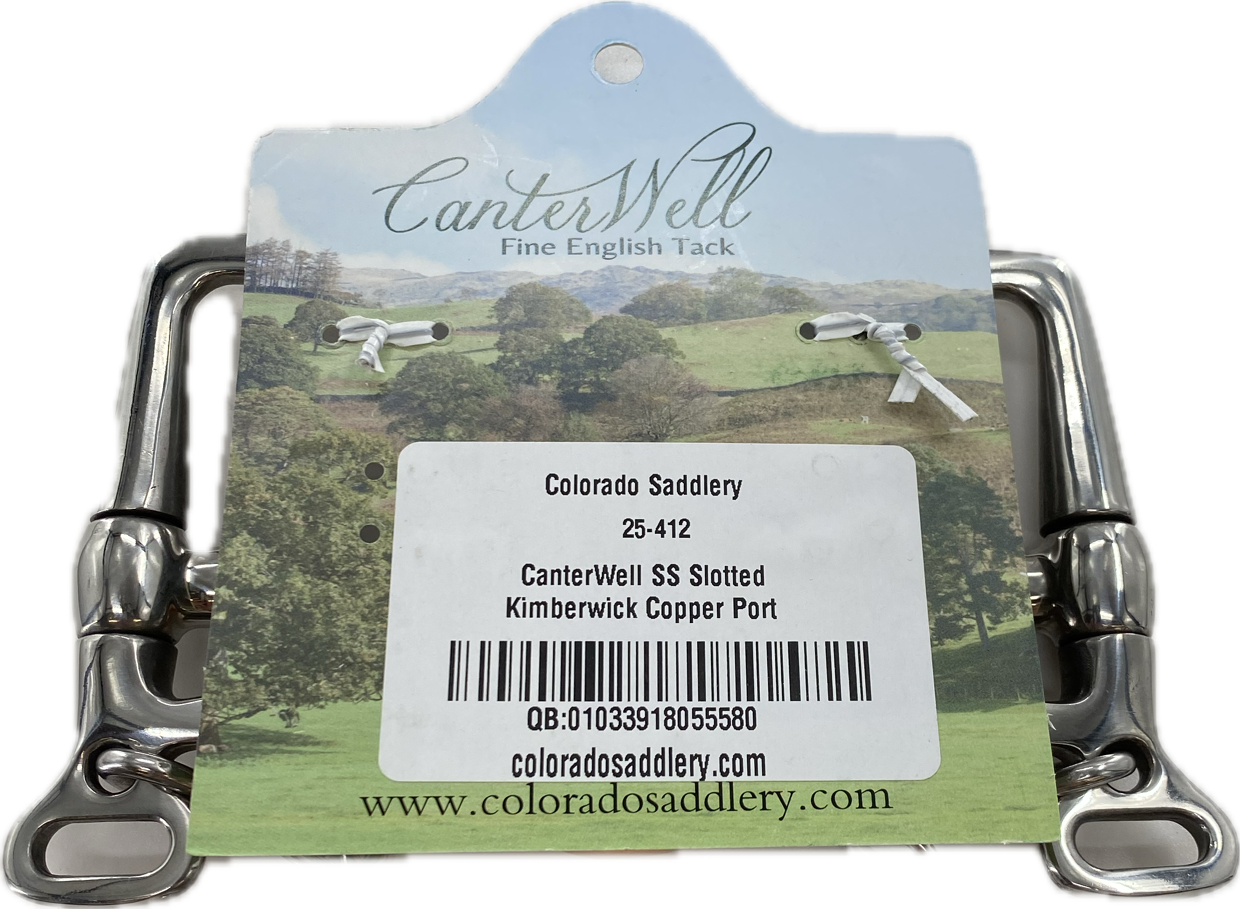 Canter Well SS Slotted Kimberwick Bit