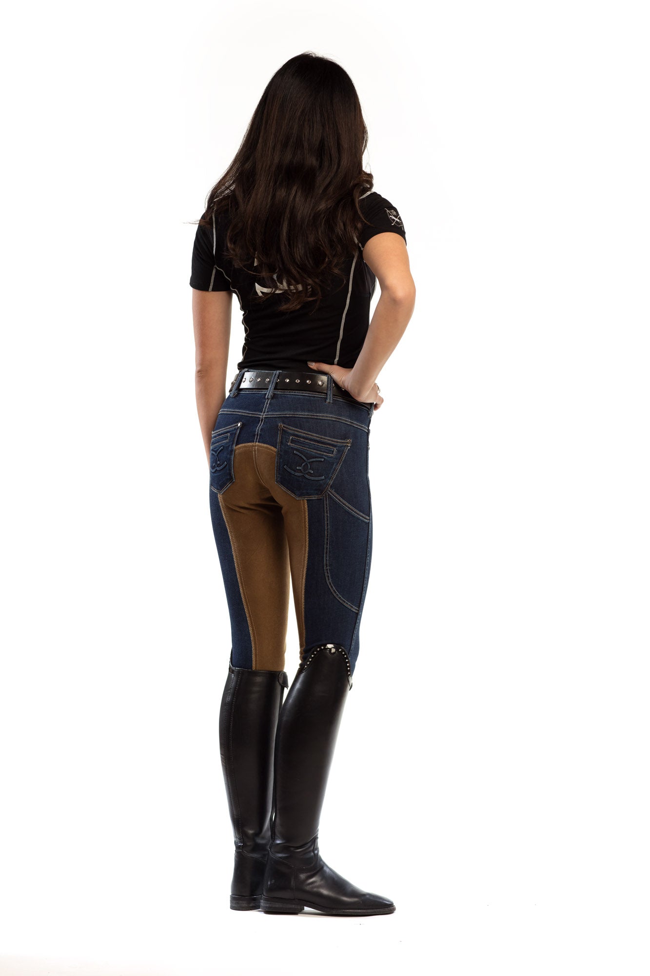 NEW Equestrian Jean - Full Seat with Cell Phone Pocket | 4-way stretch - Vintage Wash