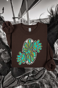 Turquoise Stones Sweatshirt