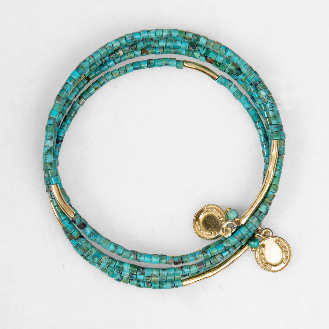 Prism - Linea Turquoise Equestrian Earring