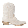 Desert Pearl Ankle Boots in Cream