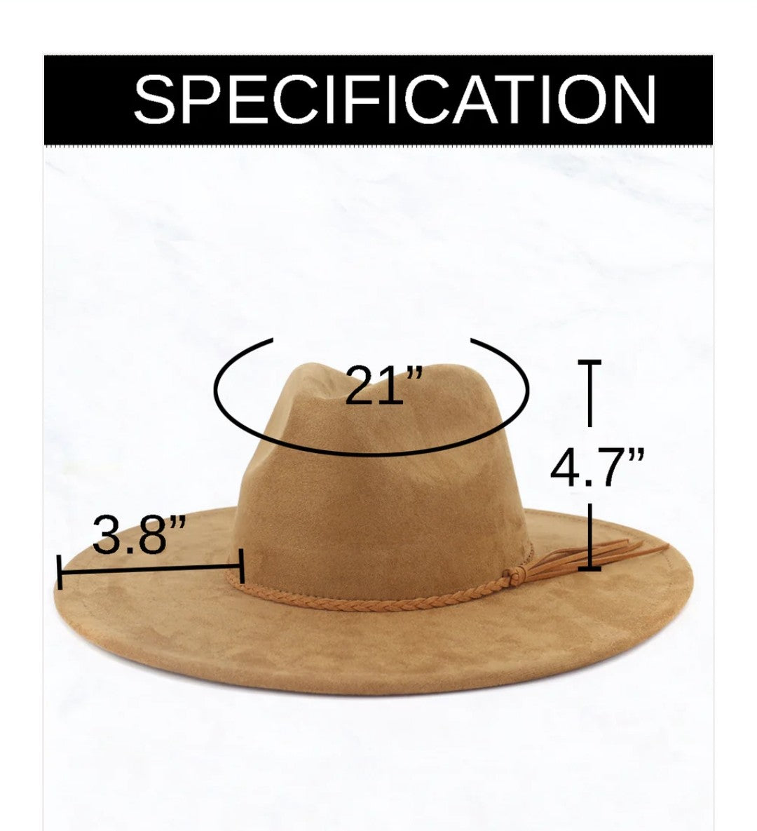 Brown Leather Hat Band w/ Turquoise Slab + Choice of Boho Hat