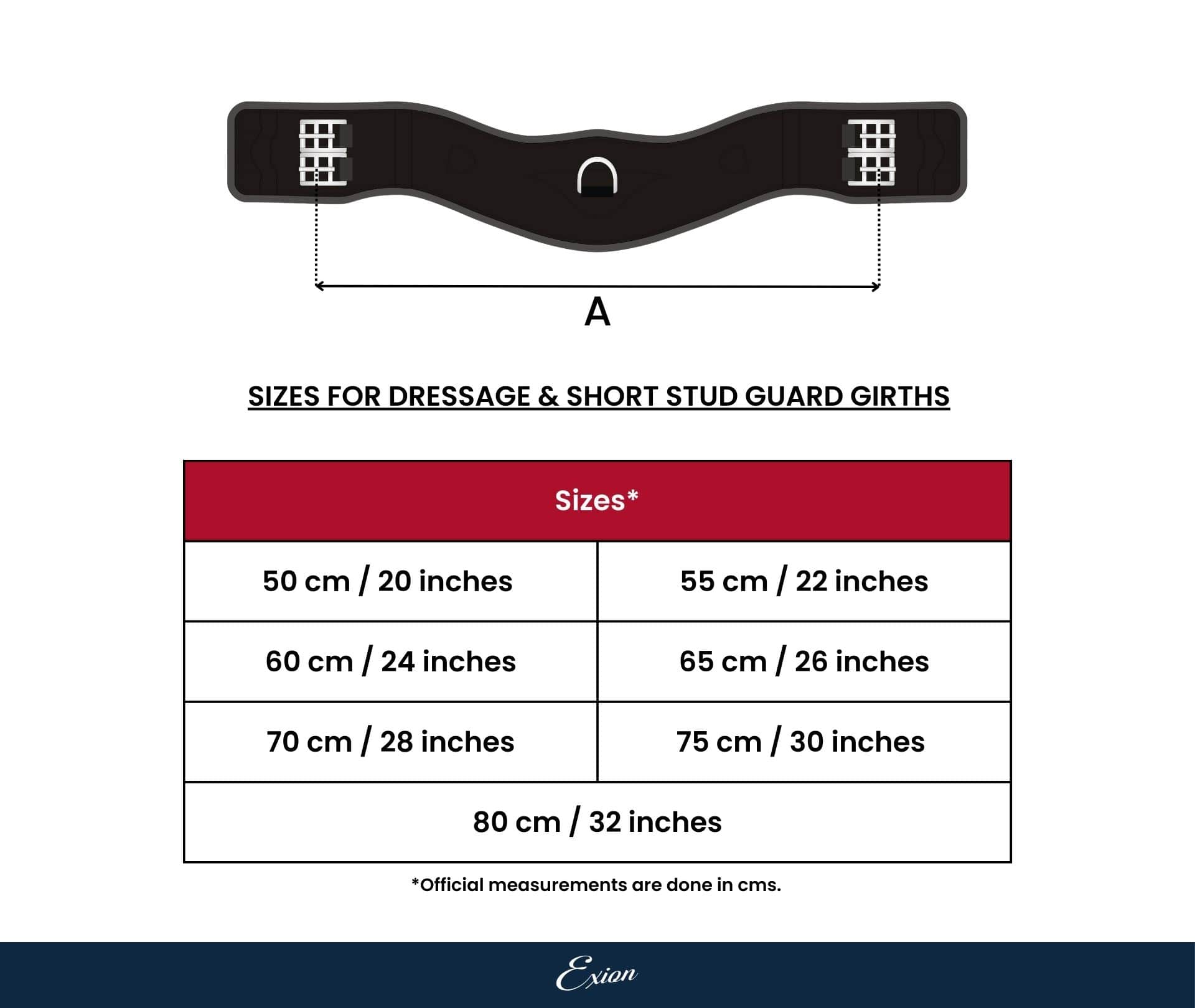 ExionPro Anatomical Dressage Girth
