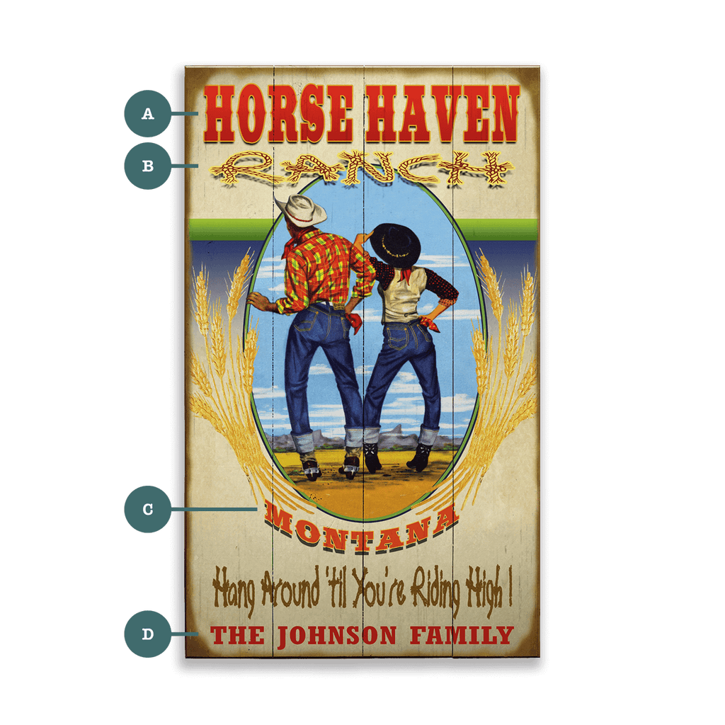 Riding High - Wood & Metal Wall Art