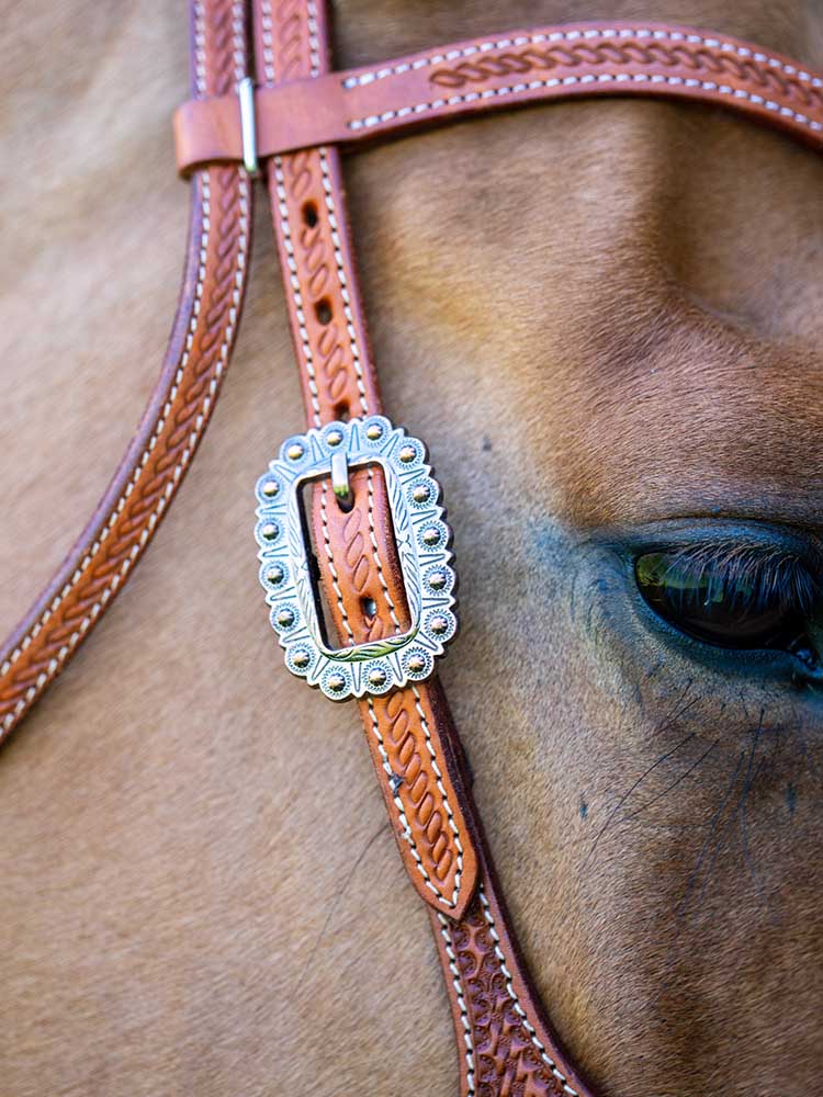 Sedona Chestnut Western Browband Headstall