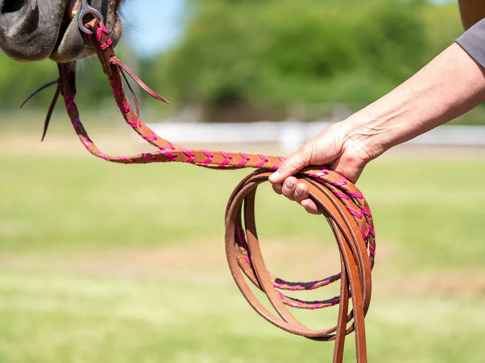 Western Laced Split Reins