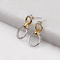 Aikon - Horse Bit Equestrian Earring Two Tone