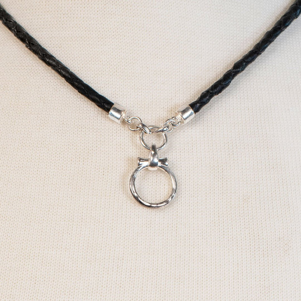 Aikon - Leather & Silver Equestrian Horse Bit Necklace