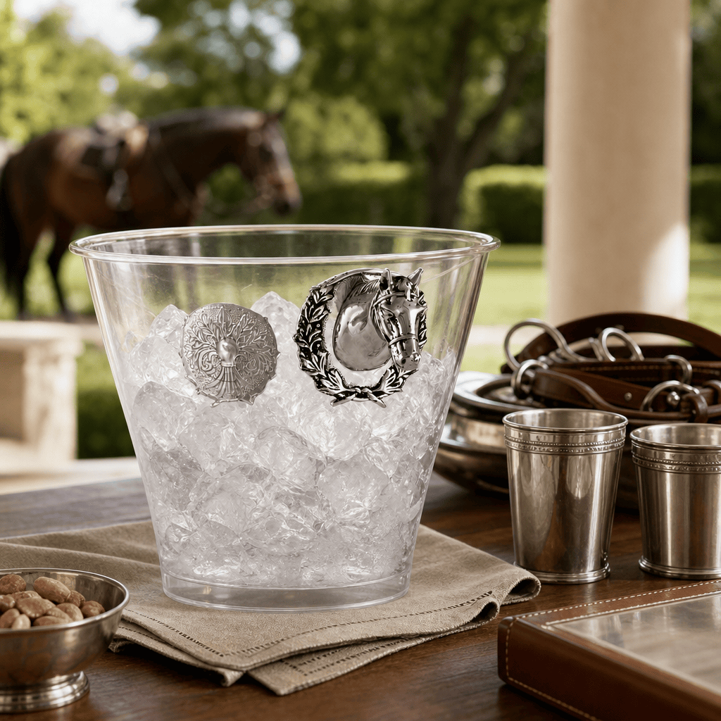 Horse Head Handle Acrylic Ice Bucket