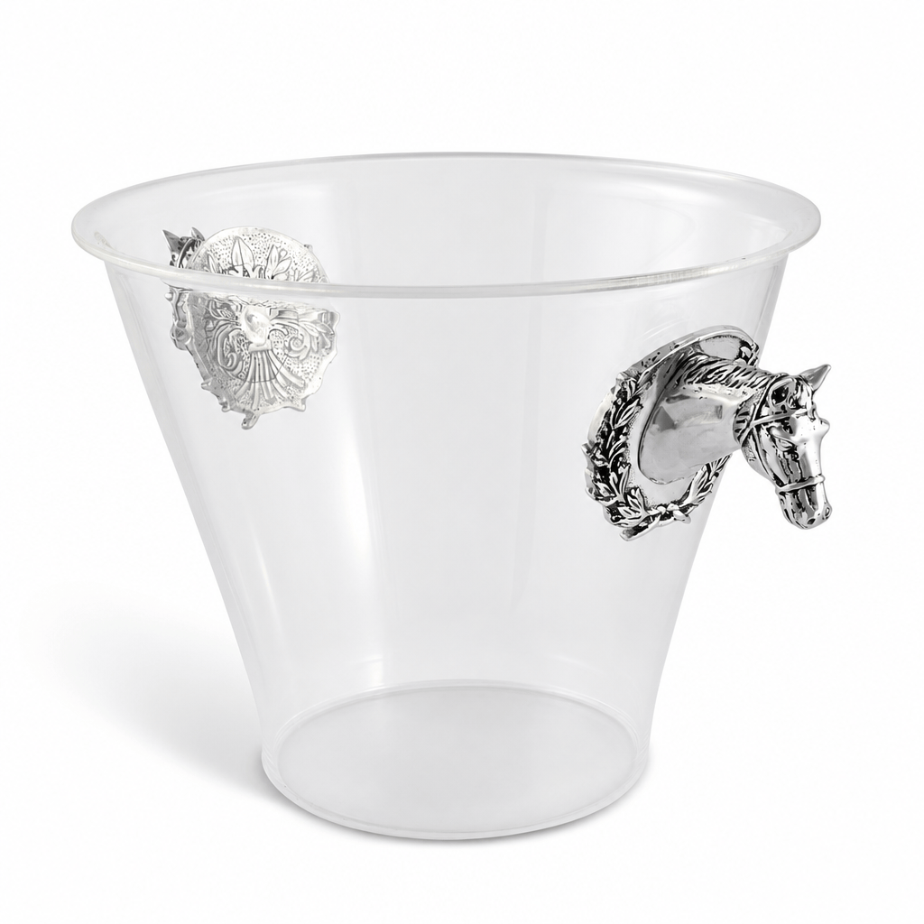 Horse Head Handle Acrylic Ice Bucket