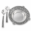 Concho Pattern Salad Bowl with Serving Set