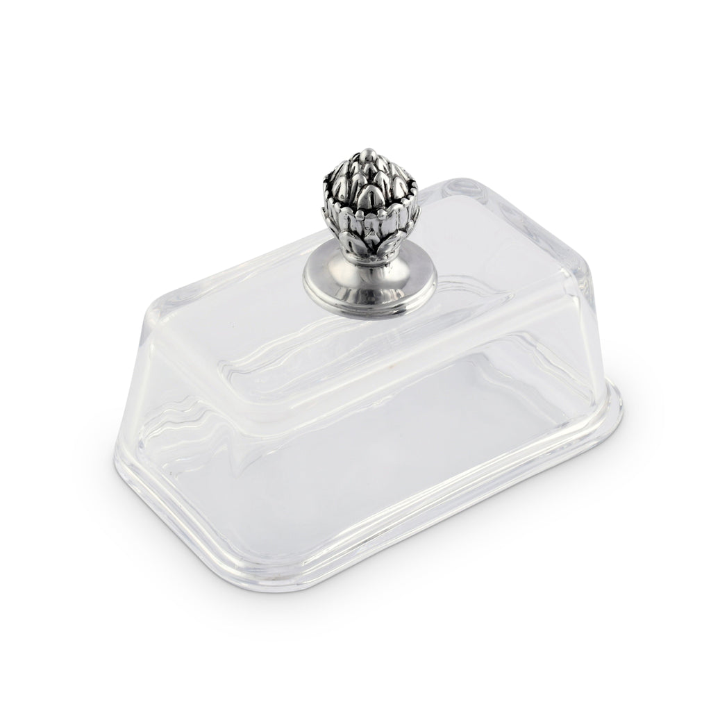 Glass Butter Dish - Concho