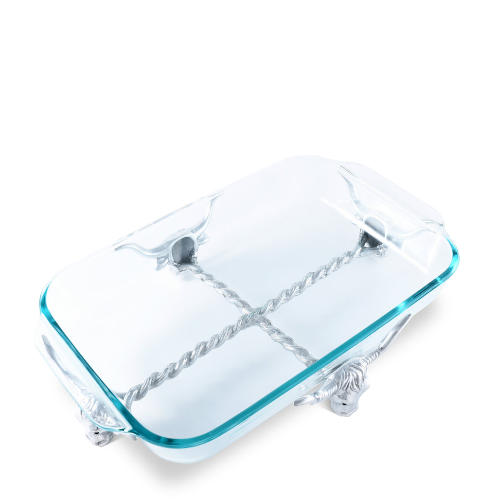 Long Horn Steer Pyrex Holder 3qt
