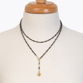 Aurora - Pyrite & Gold Horseshoe Coin Strand Necklace
