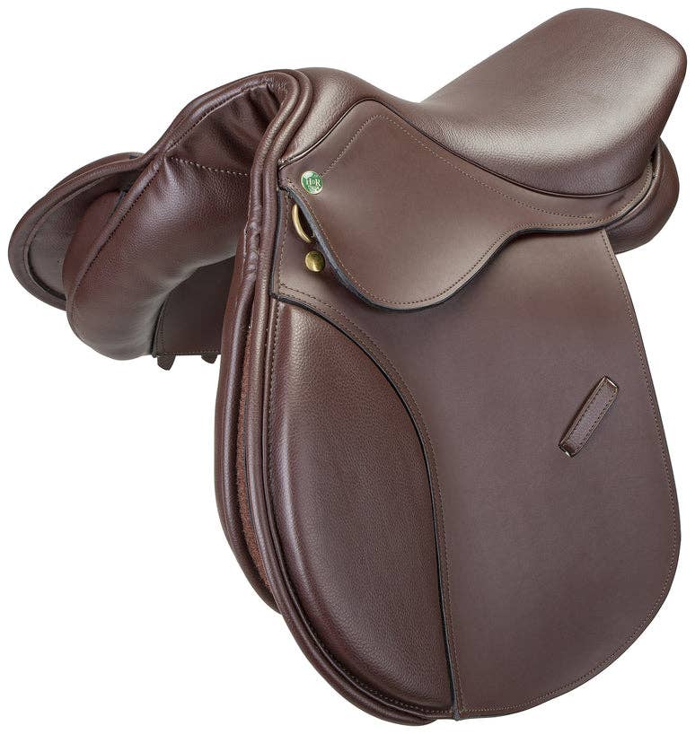 Henri de Rivel Vegan-X Junior Close Contact Saddle: Havana / Regular / 15