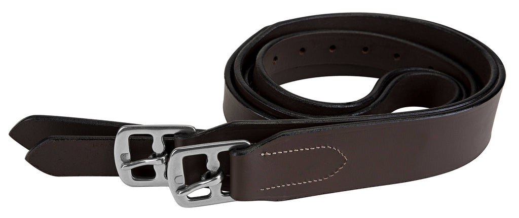 Henri de Rivel X-Wide Stirrup Leathers: Havana / 54