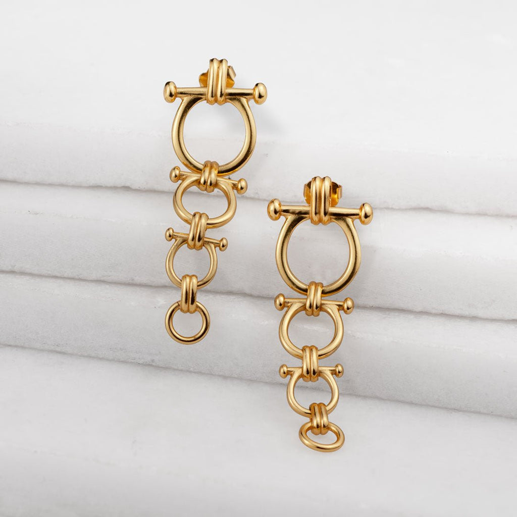 Bocara - Equestrian Horse Bit Choker Necklace in Gold