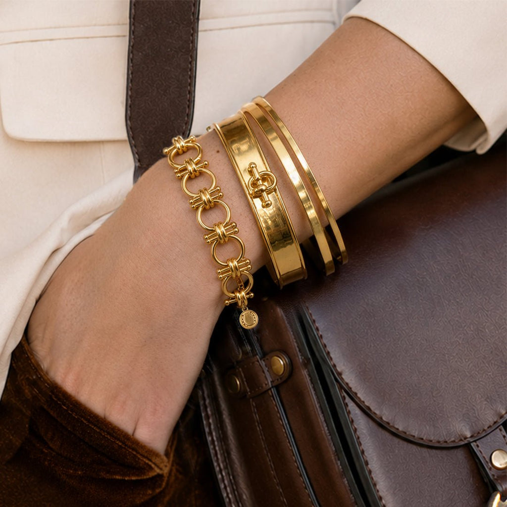 Bocara - Horse Bit Equestrian Earring in Gold